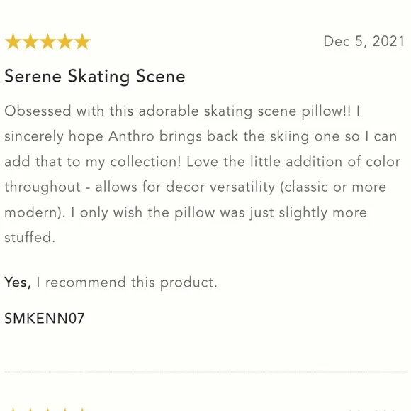 Anthropologie Snow Day Pillow - Picture 8 of 13